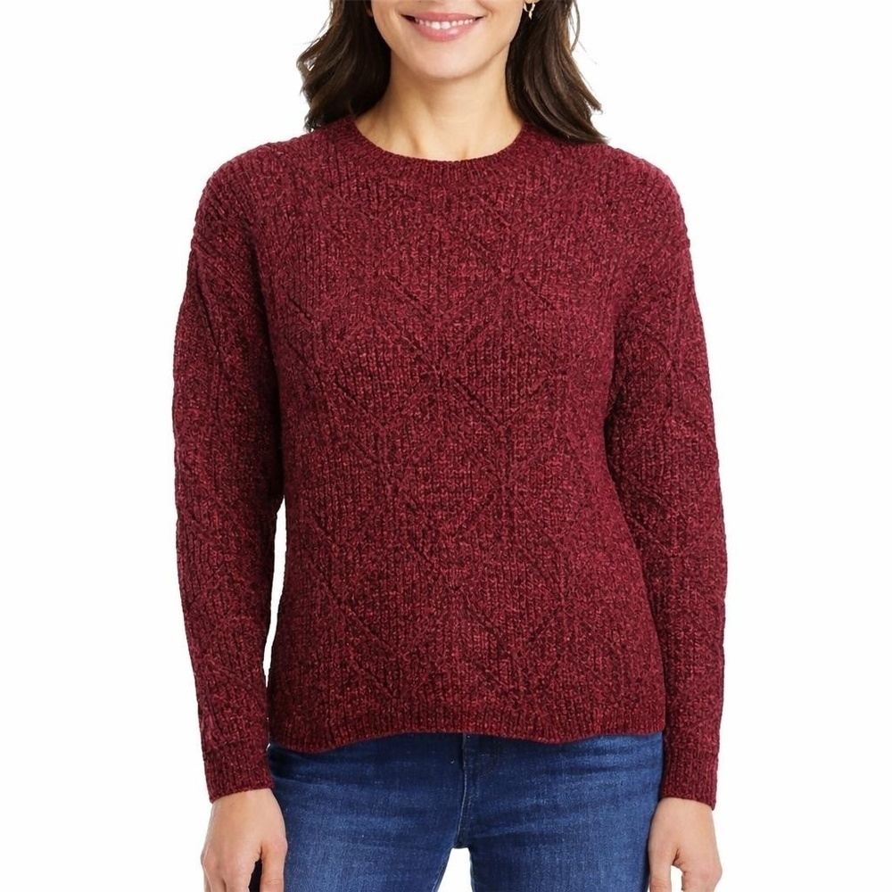 Weatherproof Women's L Pullover Sweater Red H0942